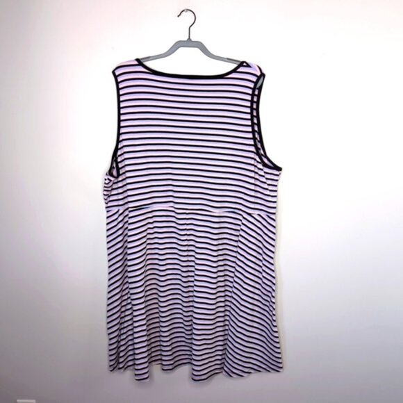 Torrid Jersey Nautical Beach Coastal Pin-up Striped Colorful Dress 5X Plus Size - Picture 3 of 8